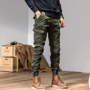 CAAYU Joggers Cargo Pants for Men Casual HipHop Y2k Hit Color Pocket Male Trousers Sweatpants Streetwear Techwear Pants Oversize