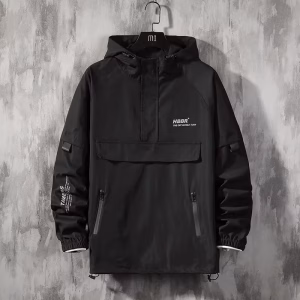 2025 Men Streetwear Jackets And Coats Hip Hop Harajuku Men's Windbreaker Overcoat Mens Clothing