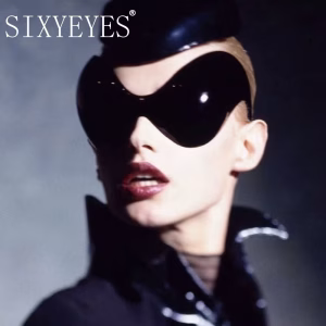 2026 Futuristic Oversized Sunglasses Women Men 2000's Steampunk One Piece Y2K Sun Glasses Men Cat Eye Alien Cycling Eyeglasses