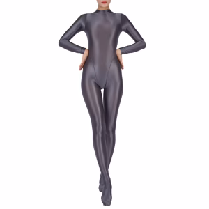 Women Full Body Jumpsuit Sports Gym Yoga Tights Bodysuit Long Sleeve Footed One Piece Solid Color Jumpsuit Body Shape Sportwear