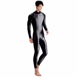 AMORESY Men's Hooded High-Neck Sunscreen Running Top Glossy Breathable Sports Tee Multi-Functional Tight Fit T-Shirt
