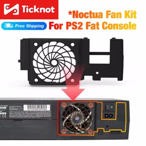 TicKnot 5V Silent Upgrade Fan Bracket For Playstation2 Fat Console(SCPH-3XXXX&SCPH-5XXXX) Noctua Fan Kit Cooling Fan For PS2