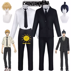 Chainsaw Man Cosplay: Denji & Aki from Anime - Adult Men's Costume Set for Halloween Parties