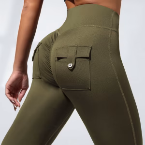 High Waist Hip Lifting Pockets Women Leggings Casual Outdoors Sports Activewear Pants Gym Workout Running Pants