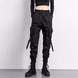 Fashion Korea Cargo Pants Women High Waist Loose Baggy Tactical Sweatpants Fashion Hip Hop Harajuku Joggers Trousers Female