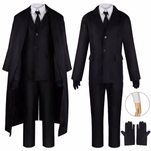 Dazai Osamu Cosplay Costume: Black Trench Jacket from HomeChee for Comic-Con & Halloween Events