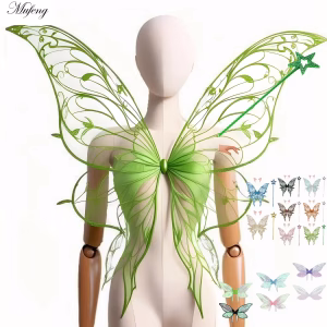 Fantasy Fairy Costume: Butterfly-Winged Princess Elven Dress-Up for Women - Halloween & Cosplay Accessories