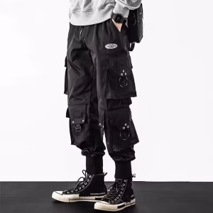 Trendy Streetwear Quick Dry Ice Silk Pants Men Classic Cargo Pants Man Summer Thin New Style Straight Leg Versatile Casual Pants